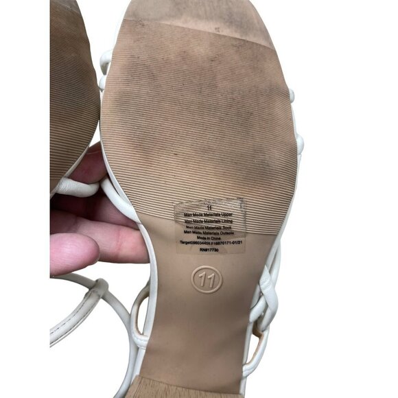 Target A New Day Strappy Sandals Square Toe Chunky Heels  Women’s Size 11 - Picture 2 of 5